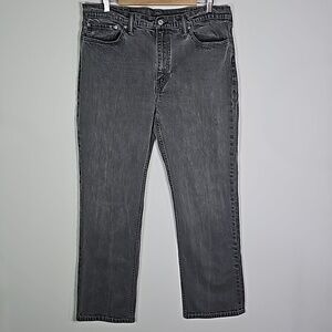 Levis 514 gray 38x32 straight leg jeans